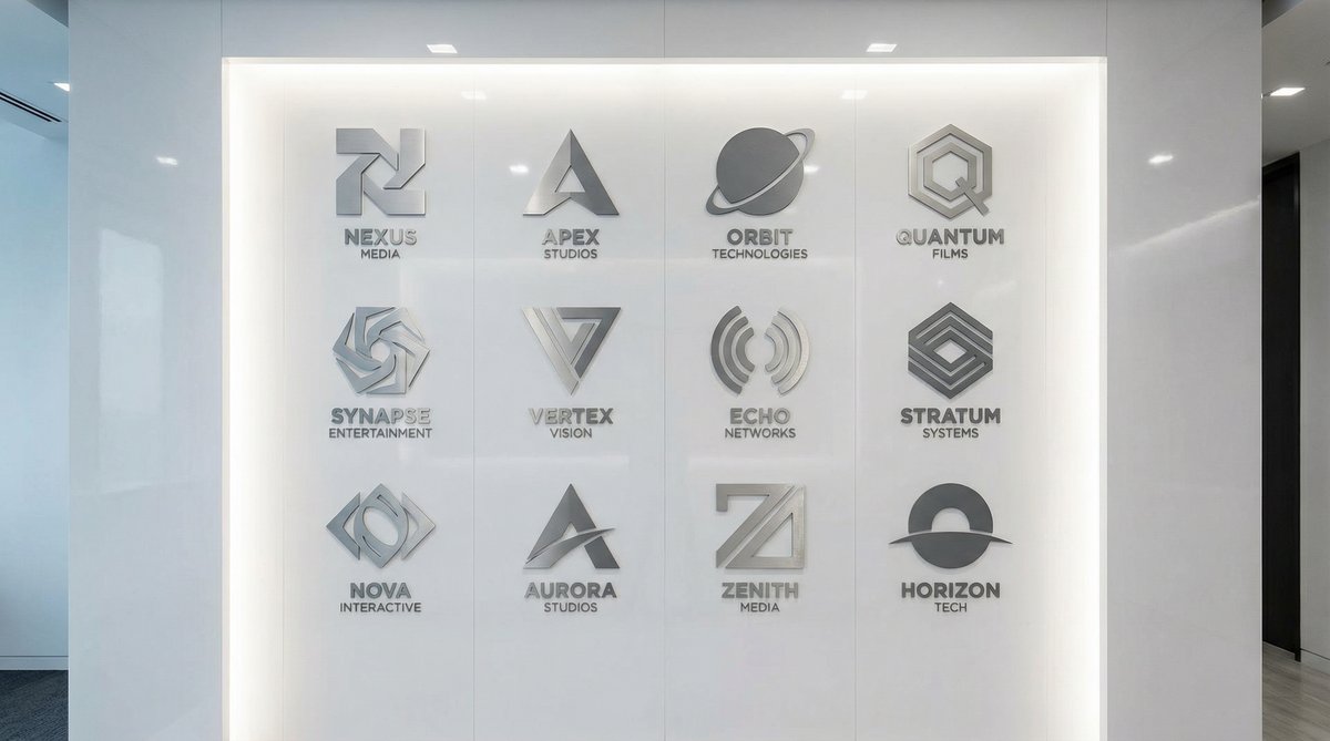 糖心vlog合作影视品牌Logo墙